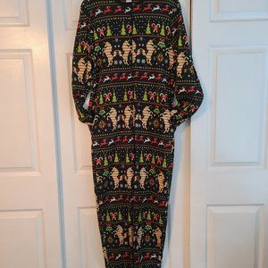 Ugly Christmas Sleepwear - Adult Male Medium "Dec 25th" Onesie